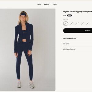 SOLD OUT Layere Navy Legging